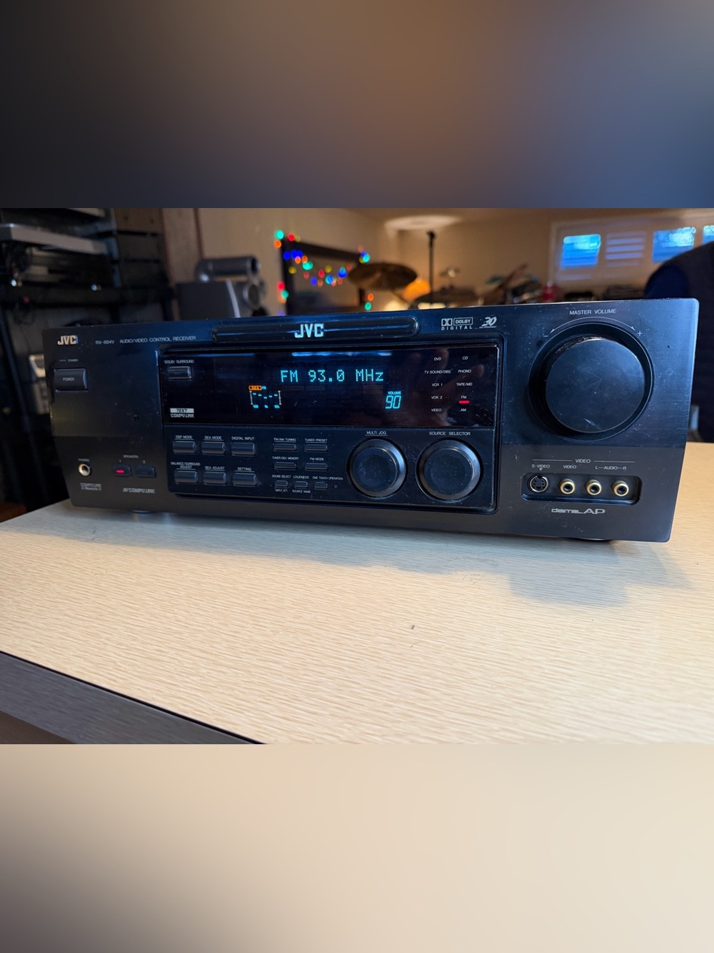 JVC RX-884V Audio/Video Control Receiver Tested Works Great Nice Sound Cleaned🔥 - Picture 3 of 7